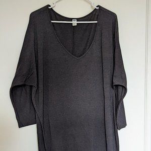 Old Navy | V-Neck Midi Black Dolman Sleeve Dress, size VL